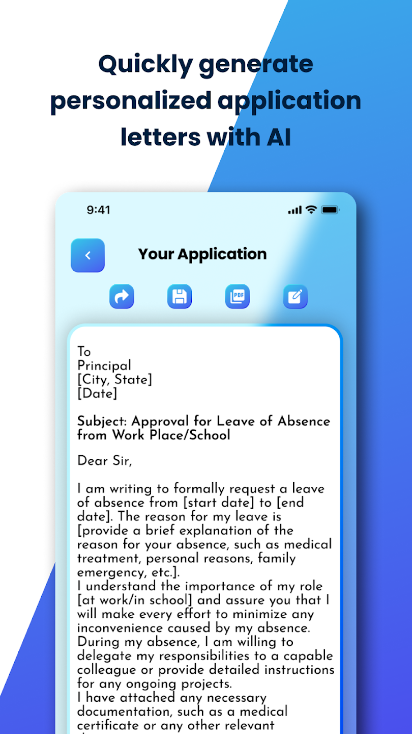 AI Job Application Letter Maker screenshot 3